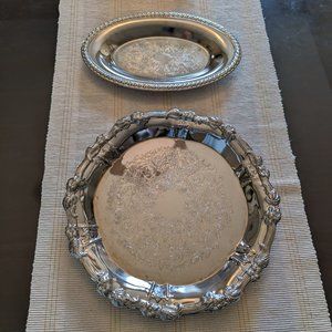 Shelton Ware silver tray platters